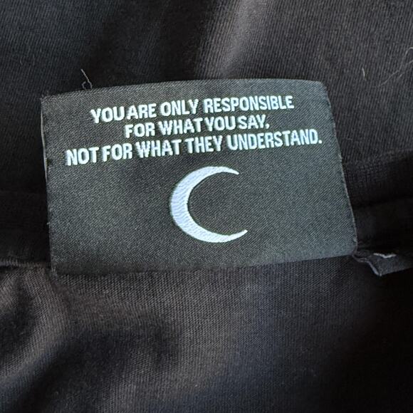 Killstar Shirt Mens Large Black Gothic Occult Border Hem Print Short Sleeve Tee - Picture 6 of 10